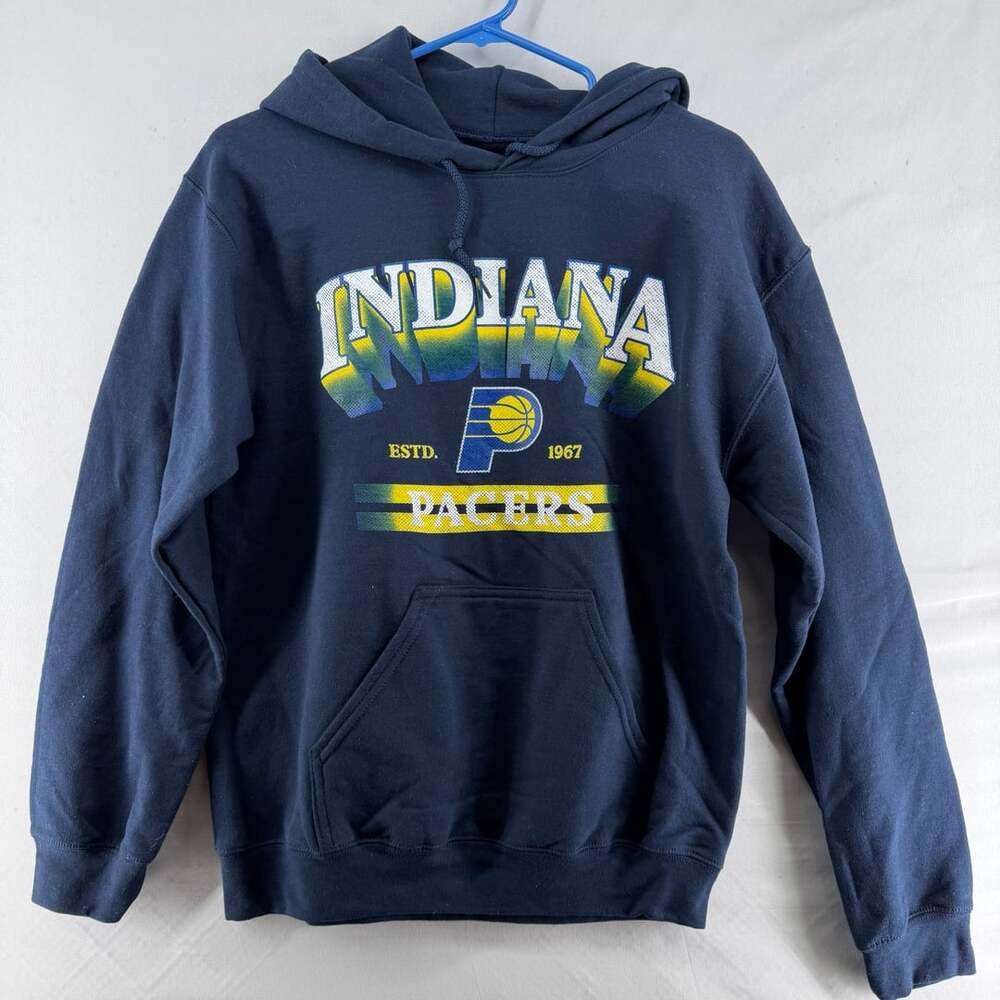 0552 NBA Indiana Pacers Blue Pullover Hoodie Sweatshirt
